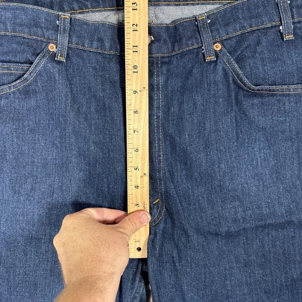 Vintage Levis 505 Orange Tab Jeans Mens Fit 38x33 Dark Wash Made in USA 1983 80s